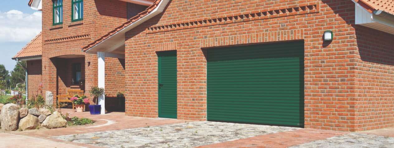 electric roller garage door supplied and fitted in Cheshire